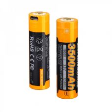 Аккумулятор 18650 Fenix 3500 mAh ARB-L18-3500U micro usb зарядка